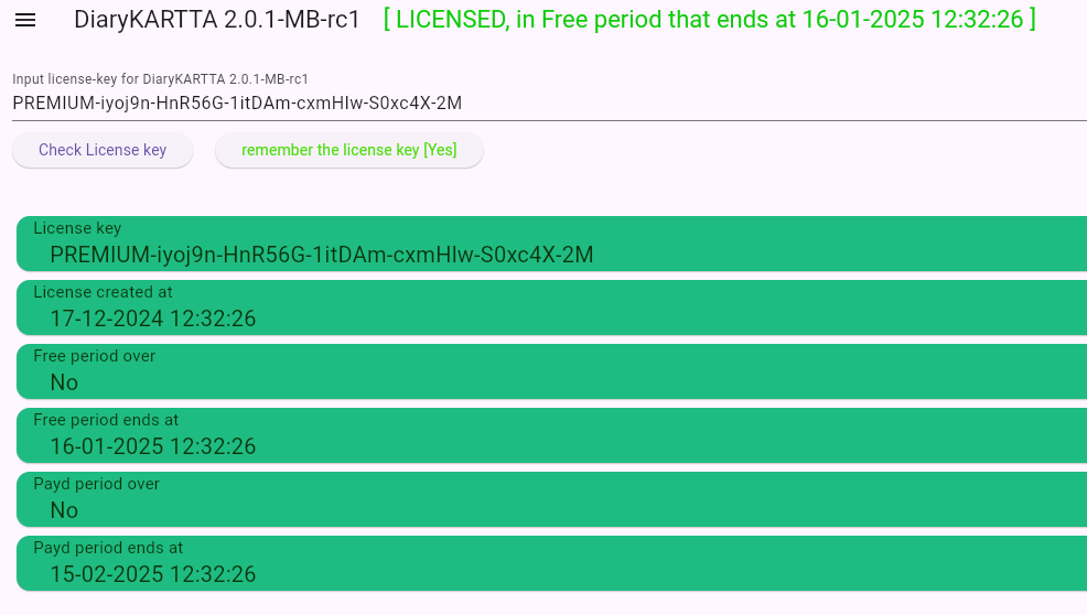 Manual for DiaryKARTTA